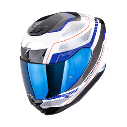 Casco Scorpion Exo-391 Leo Blanco-Azul
