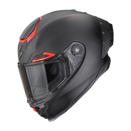 Casco Scorpion Exo-Race Air Liso Mate Negro Rojo