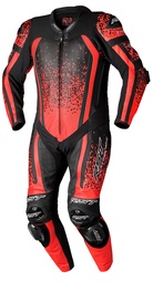 Mono De Piel Rst Pro Series Evo Airbag Ce Hombre - Rojo Flúor / Negro