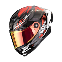 Casco Scorpion Exo-Race Air Kobra Negro Rojo