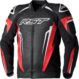 Chaqueta De Cuero Rst Tractech Evo 5 Ce Hombre - Rojo / Negro / Blanco