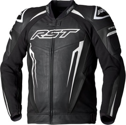 Chaqueta De Cuero Rst Tractech Evo 5 Ce Hombre - Negro / Blanco / Negro