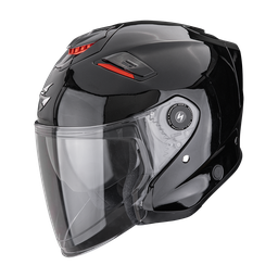 Casco Scorpion Exo-Gt Jet Liso Metálico Negro
