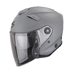 Casco Scorpion Exo-Gt Jet Liso Mate Gris Cemento
