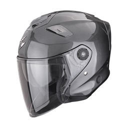 Casco Scorpion Exo-Gt Jet Liso Metálico Gris