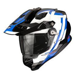 Casco Scorpion Adf-9000 Air Patrol Negro-Azul-Blanco