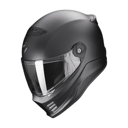 Casco Scorpion Covert Fx Liso Mate Perla Negro