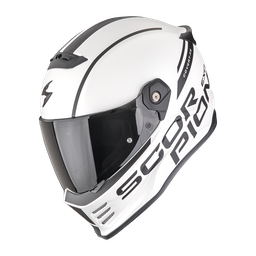 Casco Scorpion Covert Fx Danko Mate Perla Blanco-Negro
