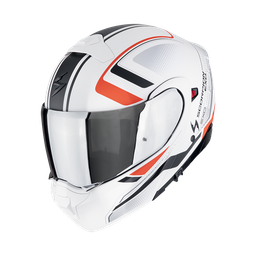 Casco Scorpion Exo-930 Evo Ardens Mate Blanco-Negro-Rojo