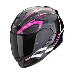 Casco Scorpion Exo-491 Kripta Negro Rosa Blanco