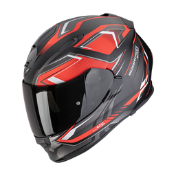 Casco Scorpion Exo-491 Zumo Mate Negro Rojo