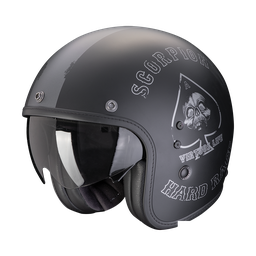 Casco Scorpion Belfast Evo Spade Mate Negro-Plata