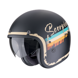 Casco Scorpion Belfast Evo Adonis Mate Negro-Beige