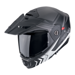 Casco Scorpion Adx-2 Lewis Mate Negro-Plata