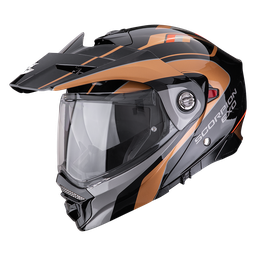 Casco Scorpion Adx-2 Kamps Negro-Cobre