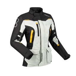 Chaqueta Bering Zephyr Mujer Negro/Gris/Amarillo