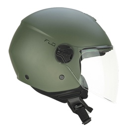 Casco Jet CGM 167A FLO Mono Verde Mate Larga