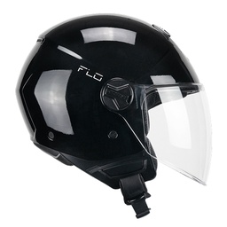 Casco Jet CGM 167A FLO Mono Negro Larga