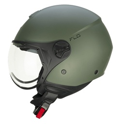 Casco Jet CGM 167A FLO Mono Verde Mate Perfilada