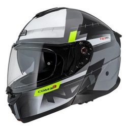 Casco Modular NZI Combi 3 Duo Metric Nardo Gris Blanco Mate