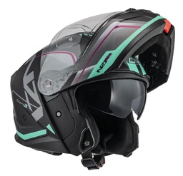 Casco Modular NZI Combi 3 Duo Orbe Negro Antracita beige turquoise Mate