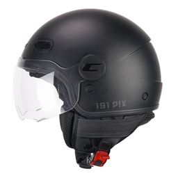 Casco Jet CGM 191A PIX Mono Negro Mate Perfilada