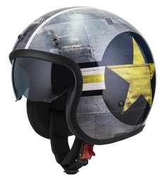 Casco Jet NZI Rolling 4 Sun Aeronautica Azul