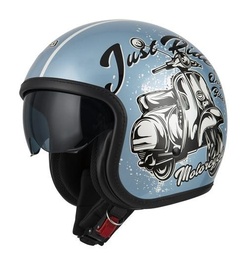Casco Jet NZI Rolling 4 Sun Bello Pearl Blanco