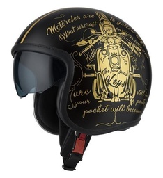 Casco Jet NZI Rolling 4 Sun Tank Oro