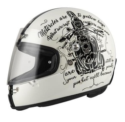 Casco Integral NZI Street Track 4 Tank Hueso