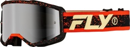 Gafas FLY RACING Zone - Negro / Rojo / Crema - Lente Silver Mirror / Ahumado