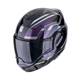 Casco Scorpion Exo-Tech Evo Furio Negro-Camaleón