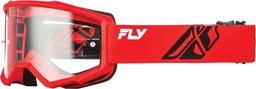 Gafas FLY RACING Focus rojo/negro - Lente transparente