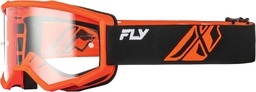 Gafas FLY RACING Focus negro/naranja - Lente transparente