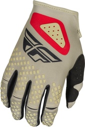 Guantes FLY RACING Kinetic SYM - Gris claro / Rojo / Negro