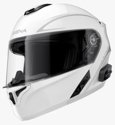 Casco modular SENA Outrush R con sistema de comunicación integrado - Bluetooth Blanco