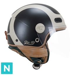 Casco Jet CGM 191G PIX Sprint Beige Negro Mate Larga