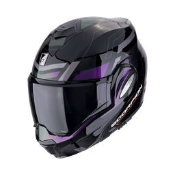 Casco Scorpion Exo-Tech Evo Conquer Negro-Camaleón