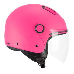 Casco Jet CGM 1LHA Luke Mono Rosa Flúor Mate
