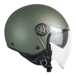 Casco Jet CGM 1SHA ZEN Mono Verde Mate