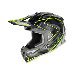 Casco Acerbis Linear 2206 Negro/Fluo Amarillo