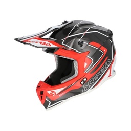 Casco Acerbis Linear 2206 Gris/Rojo
